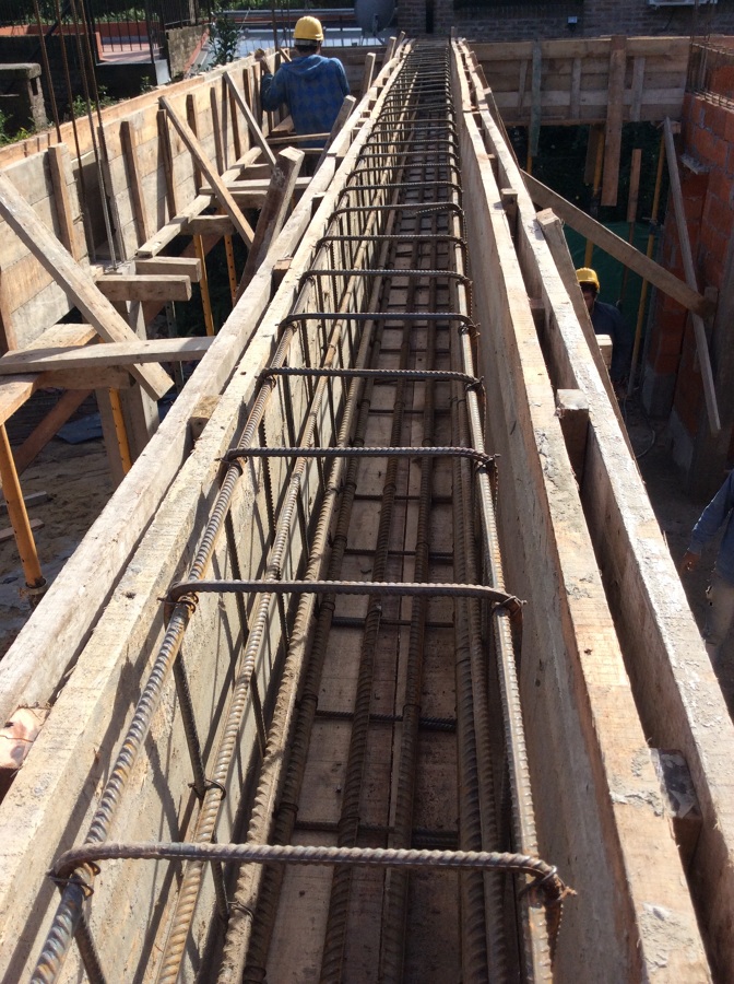 Armado y encofrado de vigas